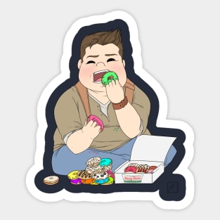 Hungry Hungry Nate Sticker